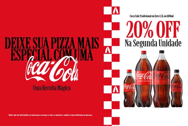 Refrigerante Coca Cola Tradicional ou Zero 1,5L ou 600ml até 13/07